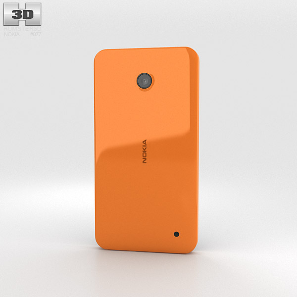 Nokia Lumia 630 Bright Orange 3d model