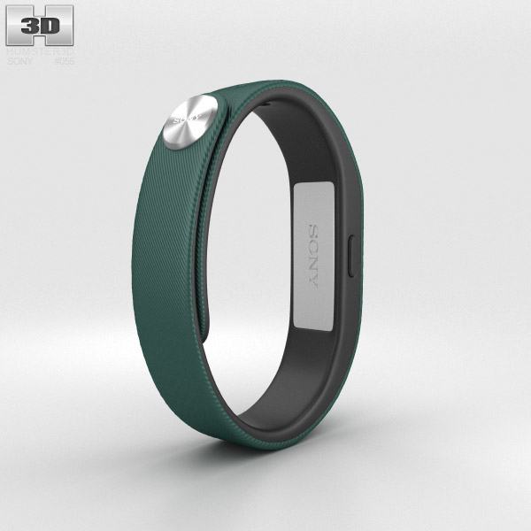 Sony Smart Band SWR10 Green Modello 3D