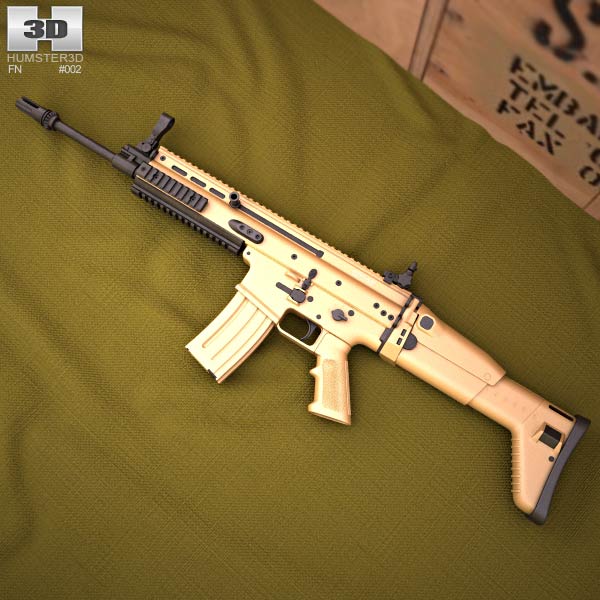 FN SCAR-L Modèle 3D