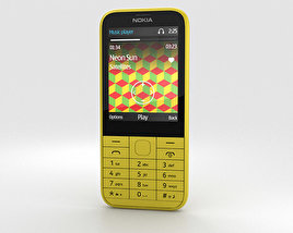 Nokia 225 Amarelo Modelo 3d