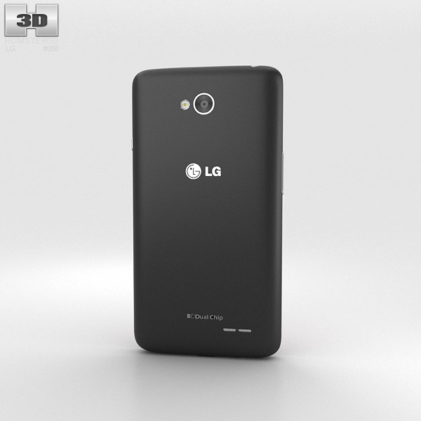 LG L65 Dual Black 3d model