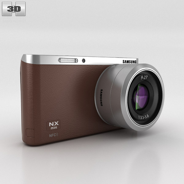 Samsung NX Mini Smart Camera Brown 3D 모델 