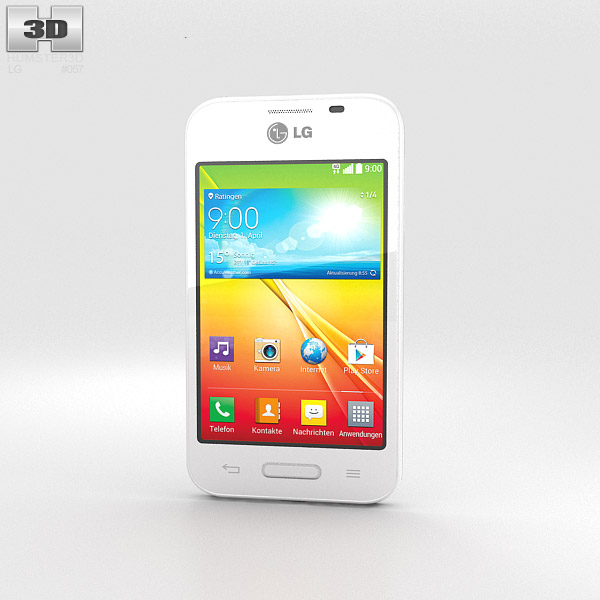 LG L40 White 3D model