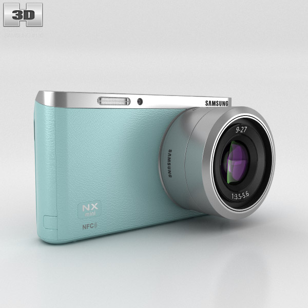 Samsung NX Mini Smart Camera Mint Green 3D 모델 