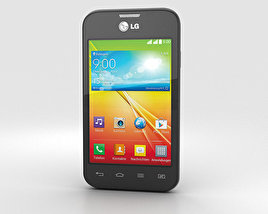 LG L40 Dual 黑色的 3D模型
