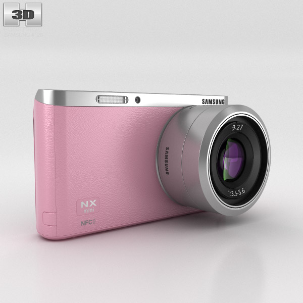 Samsung NX Mini Smart Camera Pink 3D 모델 