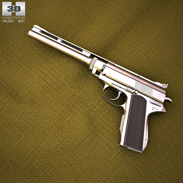Wildey .475 Magnum Modelo 3d
