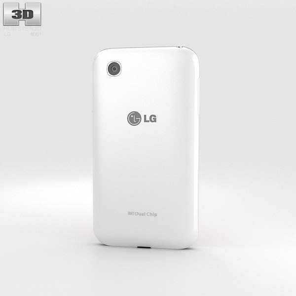 LG L35 Dual White 3d model