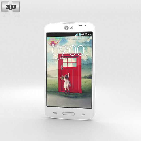 LG F70 White 3d model