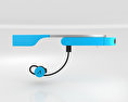 Google Glass with Mono Earbud Sky 3d model