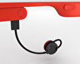 Google Glass with Mono Earbud Tangerine 3d model