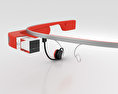Google Glass with Mono Earbud Tangerine 3d model