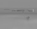 Google Glass with Mono Earbud Tangerine 3Dモデル