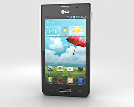 LG Optimus F3 (P659) Black 3D model