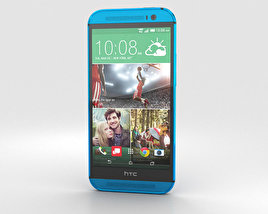 HTC One (M8) Aqua Blue 3D модель