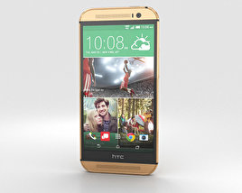 HTC One (M8) Amber Gold 3D модель