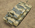 アージュン 戦車 Mk I 3Dモデル top view