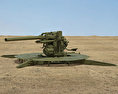 90 mm Gun M1 3D-Modell
