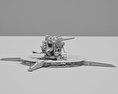 90 mm Gun M1 3d model