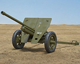 Cannone anticarro Type 1 Modello 3D