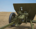Cañón antitanque Tipo 1 47 mm Modelo 3D