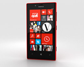 Nokia Lumia 720 Red 3Dモデル