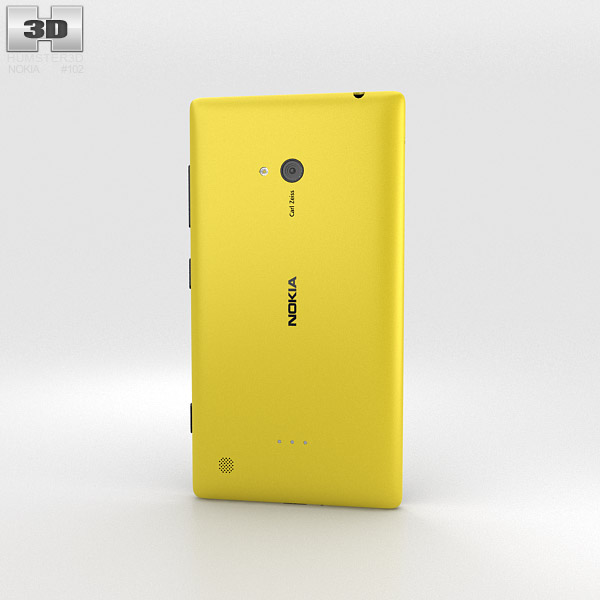 Nokia Lumia 720 Yellow 3d model