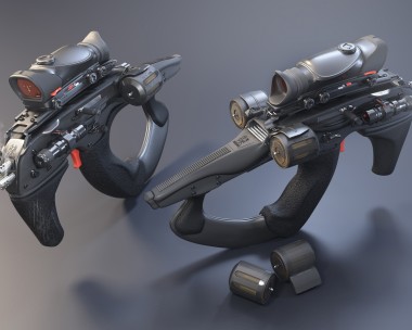 Twin Tri-Shot Hornet Pistols
