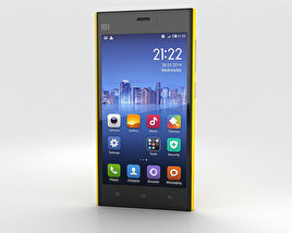 Xiaomi MI-3 Jaune Modèle 3D