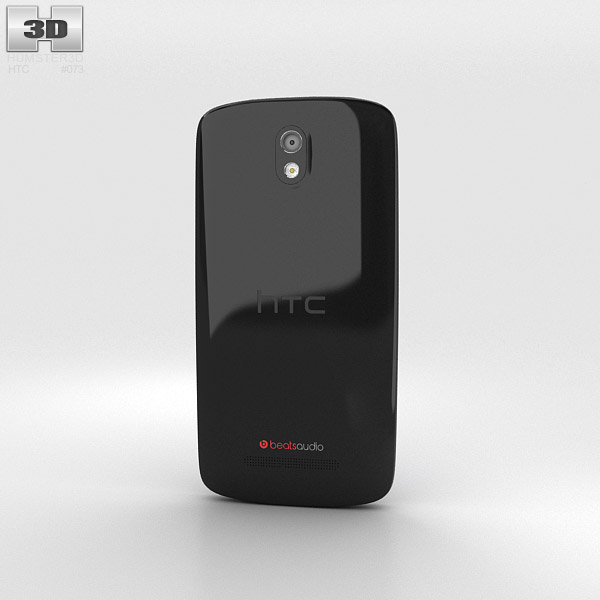 HTC Desire 500 Lacquer Black Modelo 3d