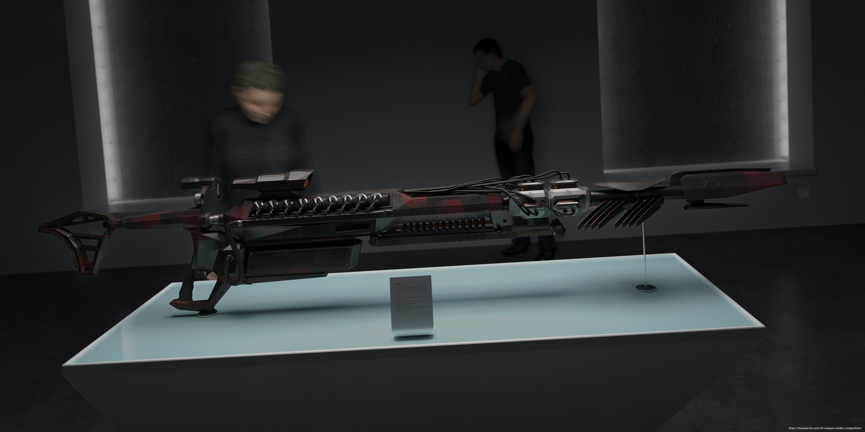 Railgun prototype 3d art