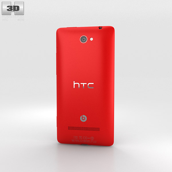 HTC Windows Phone 8X Flame Red 3d model