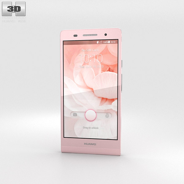 Huawei Ascend P6 Pink 3Dモデル