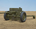 37 mm Gun M3 Modelo 3d