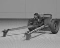 37-mm-Geschütz M3 3D-Modell