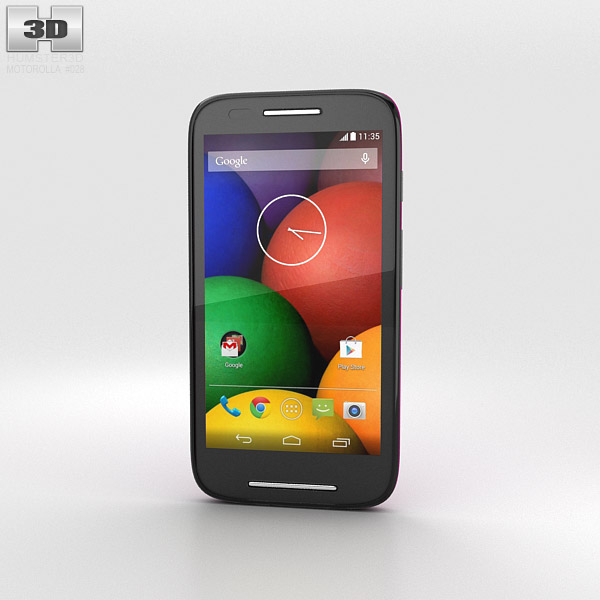 Motorola Moto E Raspberry & Black 3d model