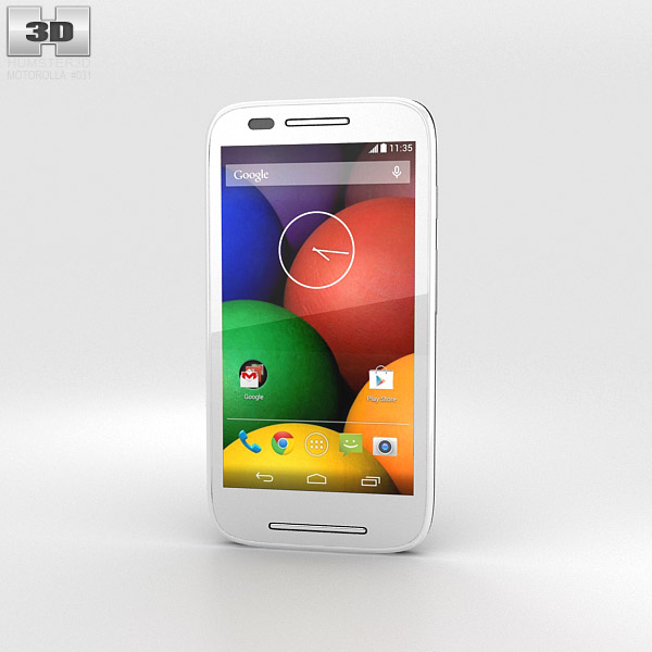 Motorola Moto E Black & White 3Dモデル
