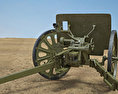 Type 1 37 mm Anti-Tank Gun Modelo 3D