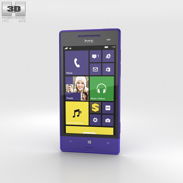 HTC 8XT Violet 3D-Modell