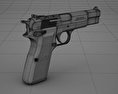 白朗寧大威力半自動手槍 3D模型