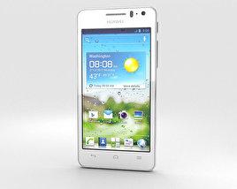 Huawei Ascend G600 Bianco Modello 3D
