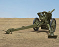 10.5 cm leFH 18 Light Howitzer 3Dモデル 後ろ姿