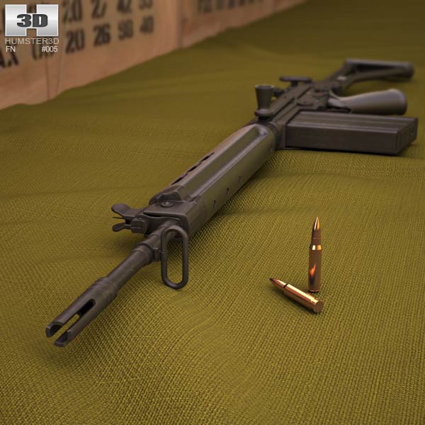 FN FAL 50.64 3D模型