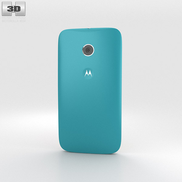 Motorola Moto E Turquoise & White 3d model