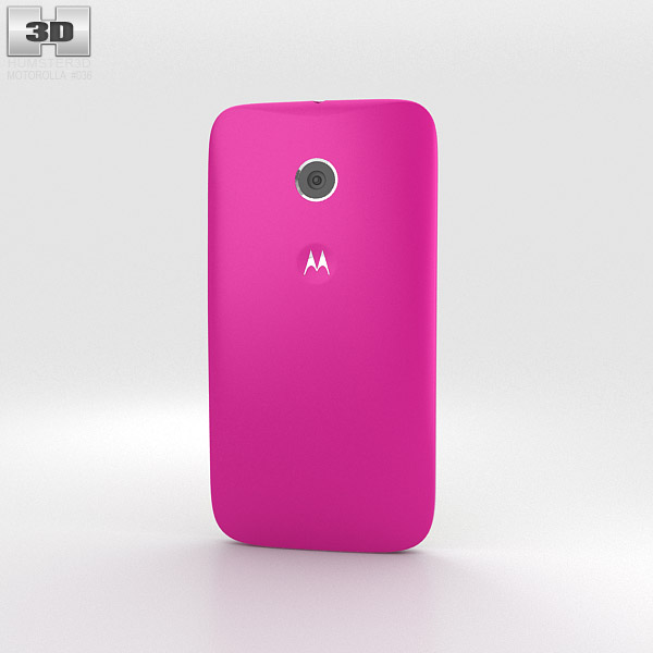 Motorola Moto E Raspberry & White 3d model