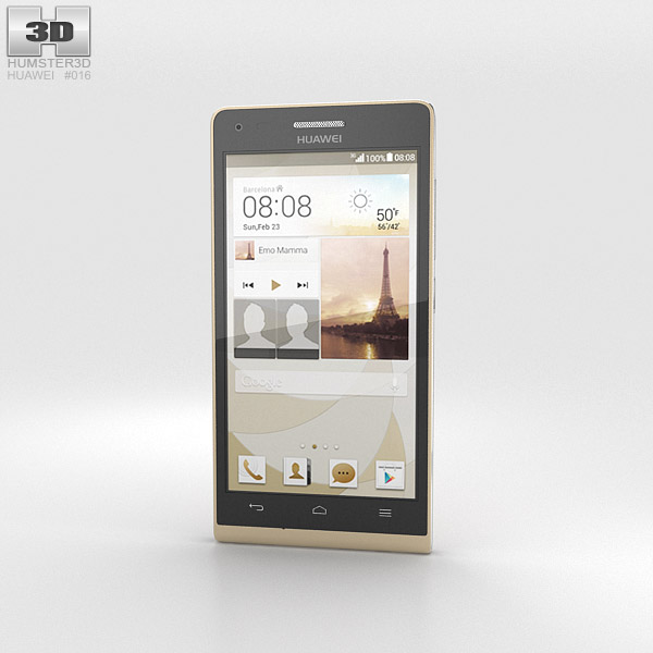 Huawei Ascend G6 Gold 3d model