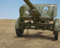 Type 90 75 mm Field Gun Modelo 3D