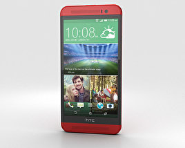 HTC One (E8) Red 3D 모델 