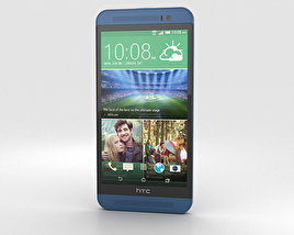 HTC One (E8) Blue 3D 모델 