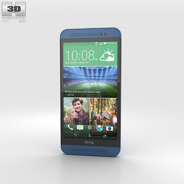 HTC One (E8) Blue 3D модель